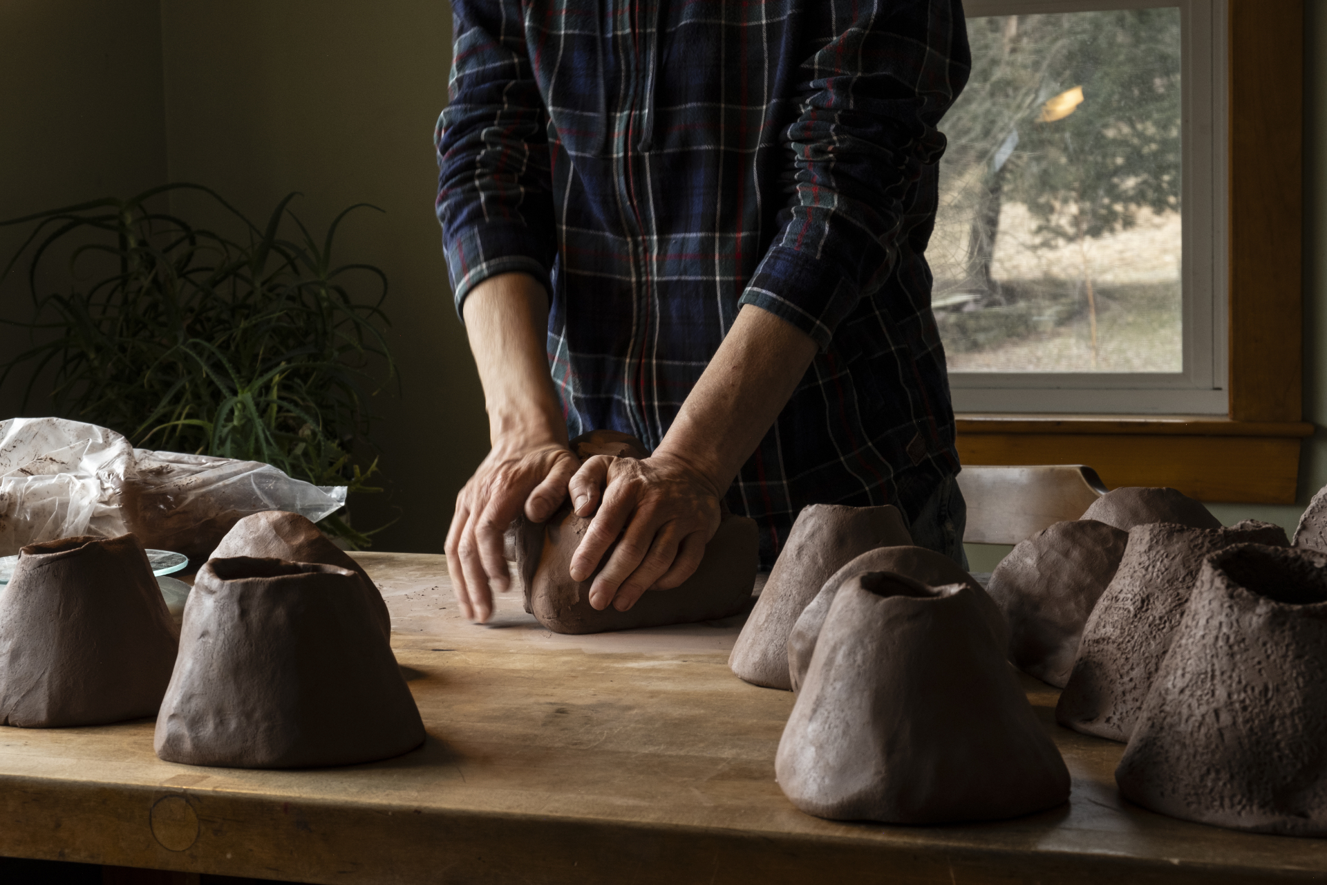 Mara Silver, a field ornithologist who works with Cliff and Barn Swallow colonies in her home state of Massachusetts, hand builds nests for the birds in her living room.
In Western Massachusetts, Mara Silver began hand molding clay nests and installing them for cliff and barn swallows when she discovered nests were not adhering to buildings and human structures as they used to. Silver supplies nests and monitors the 2 last remaining colonies of Cliff Swallows in her region of New England